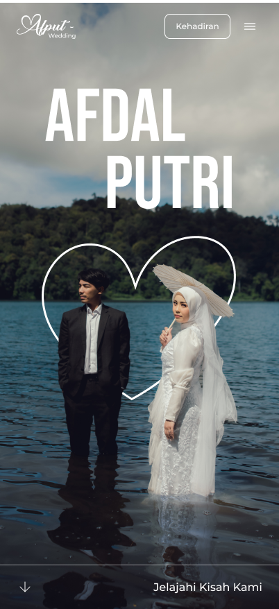 Afdal & Putri Mobile Invitation Preview